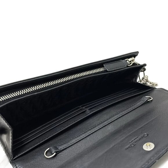 Auth DIOR/ChristianDior Cannage Stitch - Black Patent Leather Other Style Wallet - Picture 3 of 6